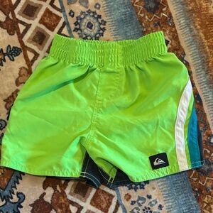 Quiksilver Kids Neon Green Swim Shorts